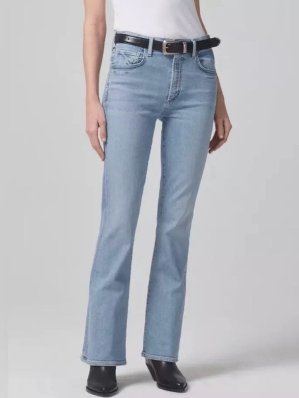 Citizens of Humanity Lilah High Rise Bootcut Jeans Light Blue 26 Premium Denim